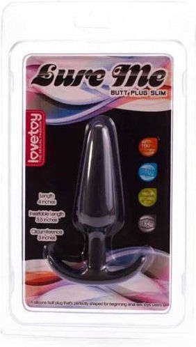 Lovetoy Lure Me Anal Plug Klein Schwarze 11cm