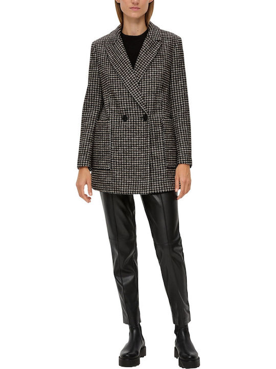 Women's Wool Midi Coat with Buttons