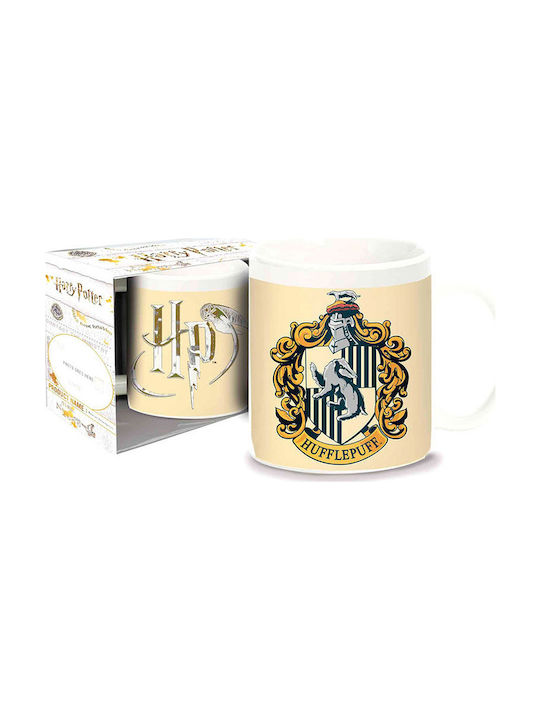 Gama Brands Hufflepuff Κούπα Κεραμική Μπεζ 350ml