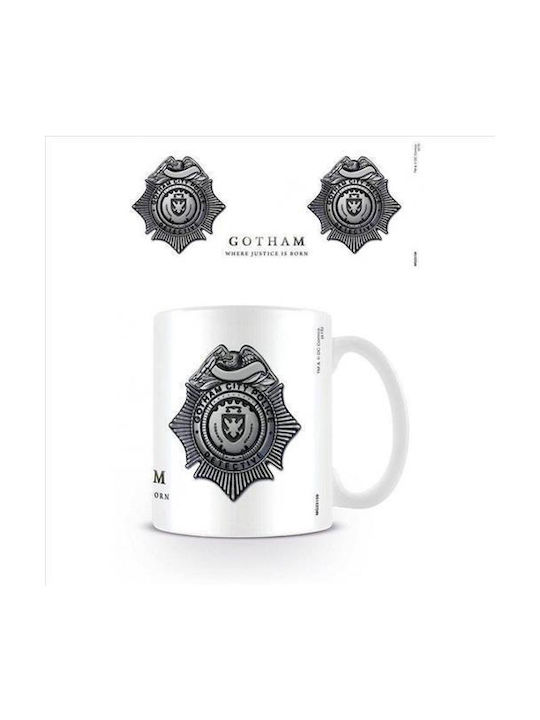 Pyramid International Batman - Gotham Gcpd Badge Mug Ceramic Cup White MG23159