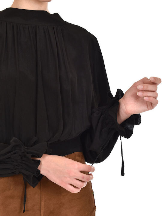 Women's Blouse Long Sleeve Black