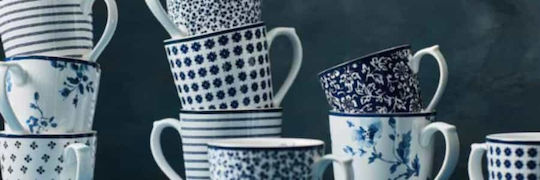 Laura Ashley Κούπα Blueprint Humble Daisy Πορσελάνης 320ml