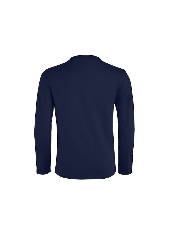 Children's Long Sleeve " LET'S ROCK", French navy