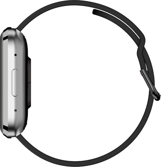 Garett GRC STYLE 41mm Smartwatch mit Pulsmesser (Silver and Black)