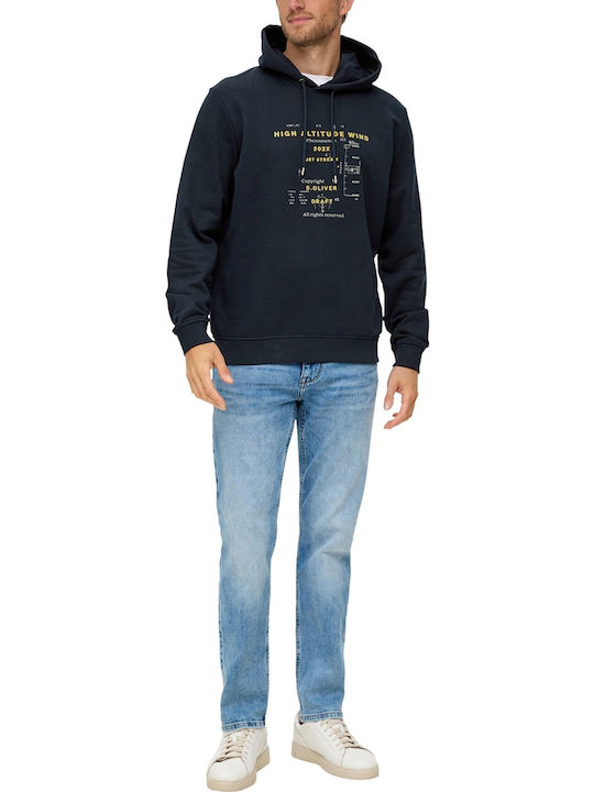 Φούτερ με Κουκούλα Navy