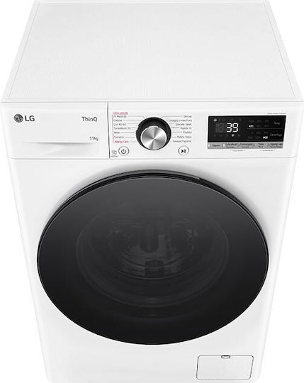 LG Πλυντήριο Ρούχων 11kg με Τεχνολογία Ατμού 1400 Στροφών AI DD F4R7011TSWB