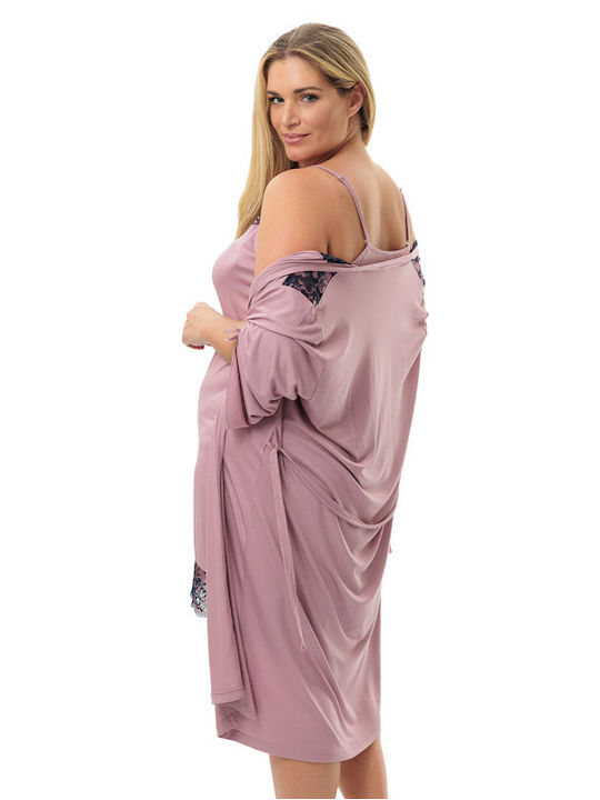 Nicoletta Winter Damen Pyjama-Set Flieder