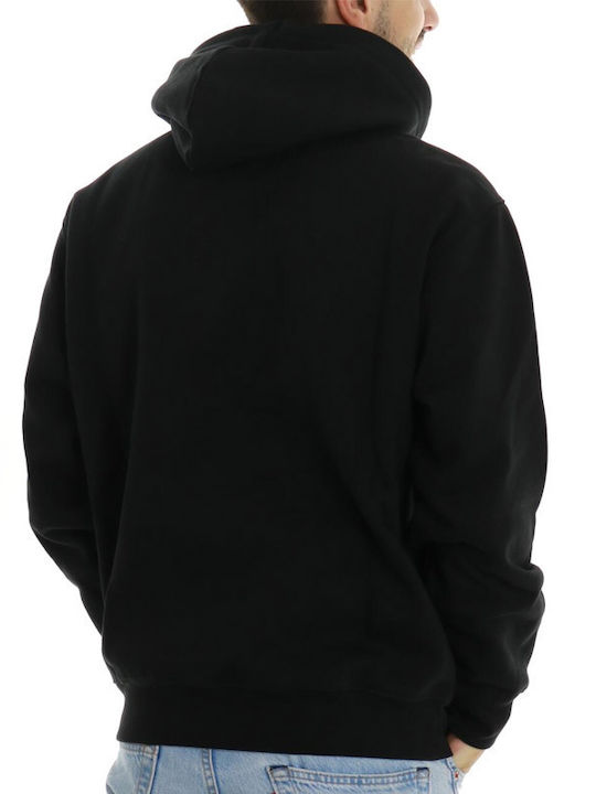 Obey Neighborhood Watch Men's Sweatshirt with Hood and Pockets black