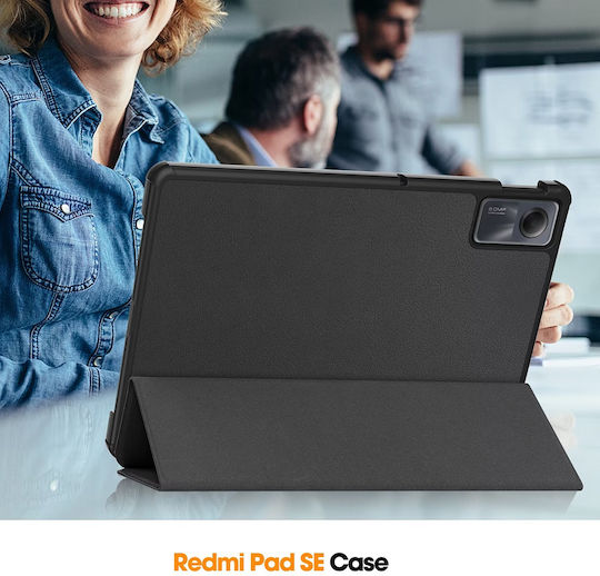 Techsuit Foldpro Флип Капак Черен (Redmi Pad SE 11)