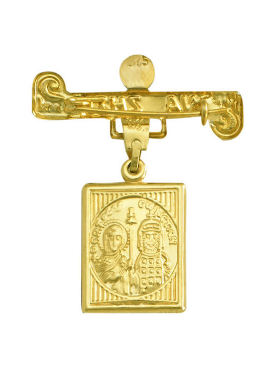 Kinder Sicherheitsnadel aus Gold 9K