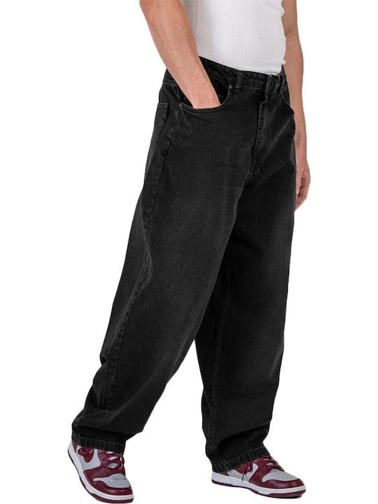 Reell Ανδρικό Παντελόνι Τζιν Baggy Black