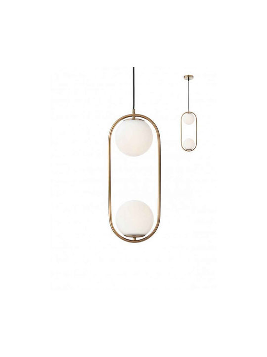 Redo Group Pendant Light Two-Light for Socket E14, E.14 Gold