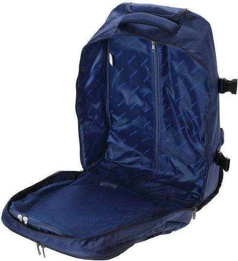 Diplomat Sack Voyage 48lt Blue with Wheels Fabric 40cm M40εκ