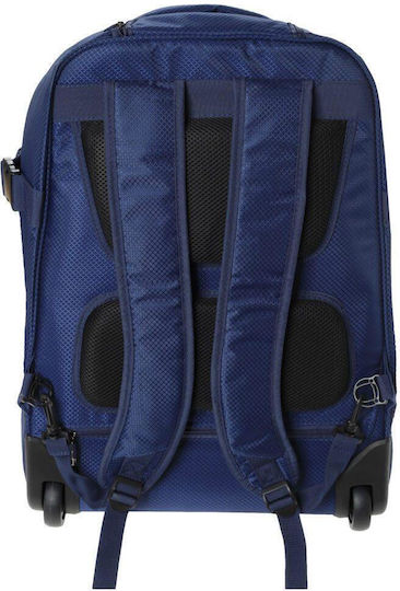 Diplomat Sack Voyage 48lt Blue with Wheels Fabric 40cm M40εκ