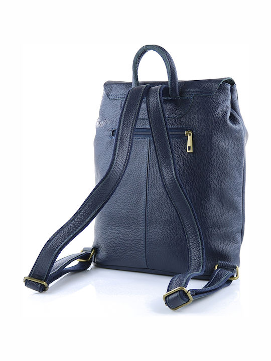 Passaggio Leather Leather Women's Bag Backpack Blue