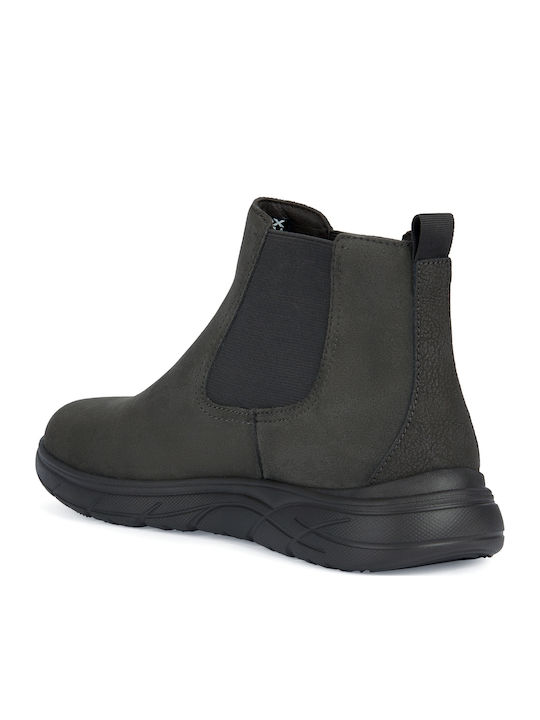 U Portello A U36e1a-022ek-c6372 Mud Leather Khaki Men's Boots