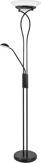 Rabalux Gamma Trend Floor Lamp Y174xH32cm with Lamp Bulb Base E27 Matte Black