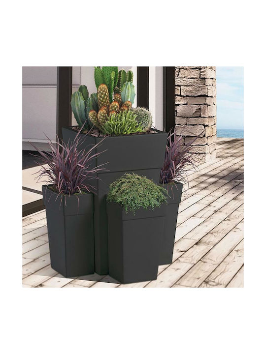 Bama Ghiveci Plastic Grey-Brown 50x50x87.5cm.