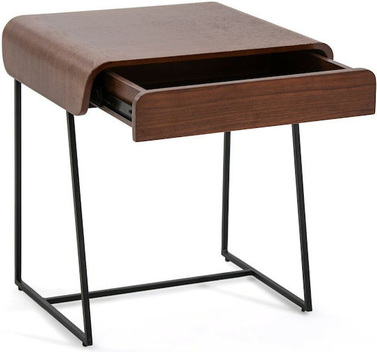 Nachttisch Bardi Metall Braun 40x45x49cm