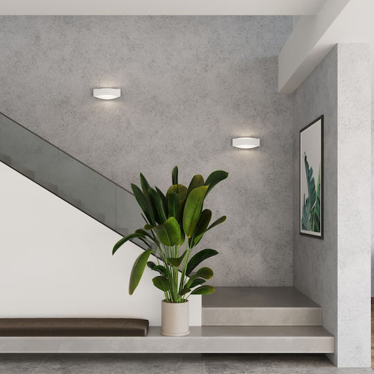 Sollux Modern Lamp Wall with Socket G9 White 15x15x15cm