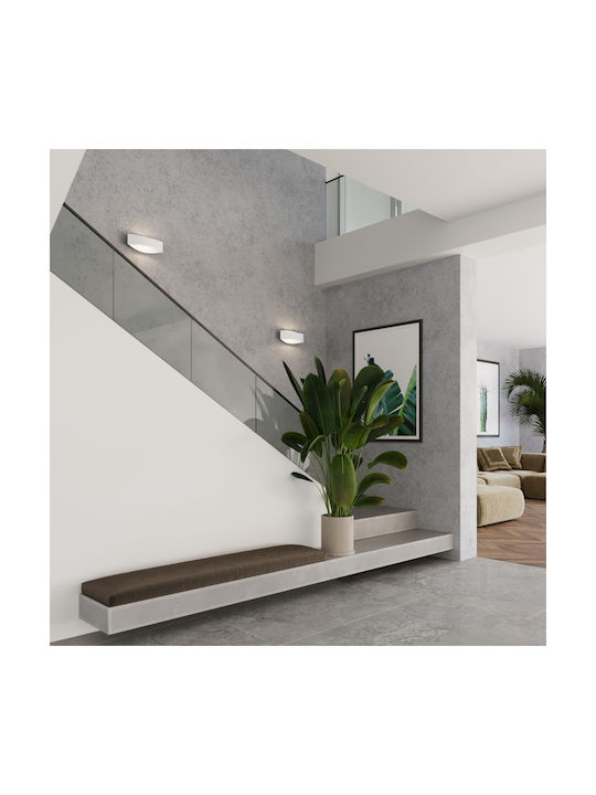Sollux Modern Lamp Wall with Socket G9 White 15x15x15cm