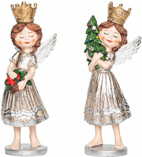 Eurolamp Christmas Plastic Figure Cherub Length 6cm (Μiscellaneous Designs/Colors)