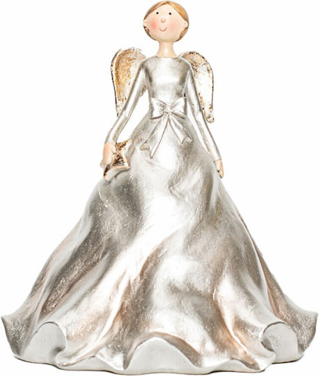 Eurolamp Christmas Plastic Figure Cherub Gold Height 20.5cm