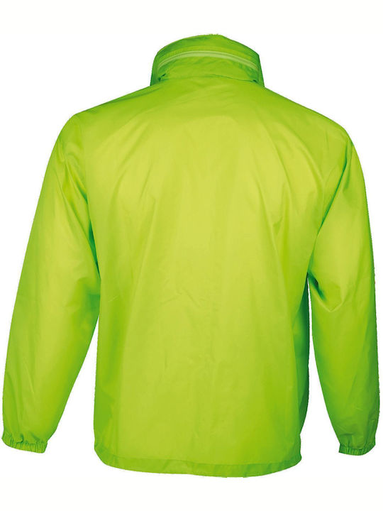 Surf Χειμωνιάτικο Μπουφάν Αντιανεμικό Neon Lime