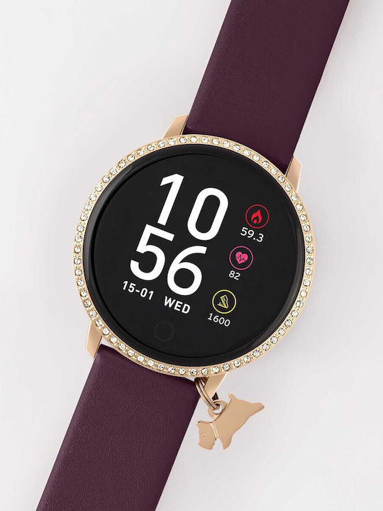 Radley Women's Watch with Burgundy Leather Strap