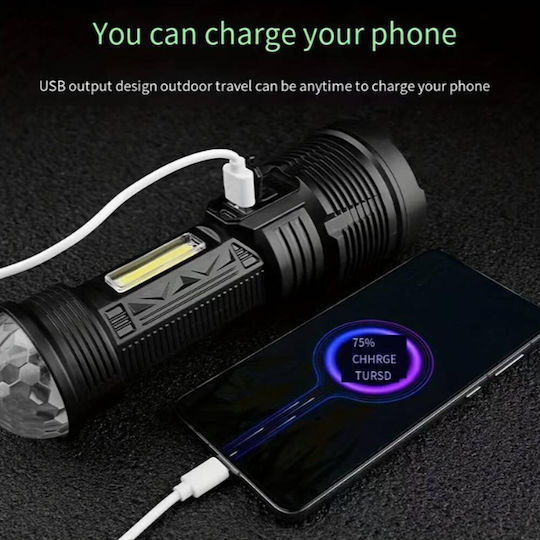 Factory Επαναφορτιζόμενος Φακός LED IPX4
