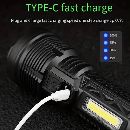 Factory Επαναφορτιζόμενος Φακός LED IPX4