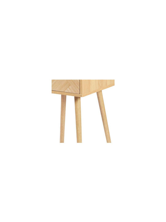 Wooden Bedside Table Brown 40x40x55cm