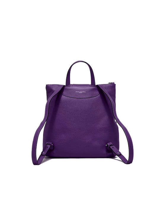 Gianni Chiarini Leather Women's Bag Backpack Purple
