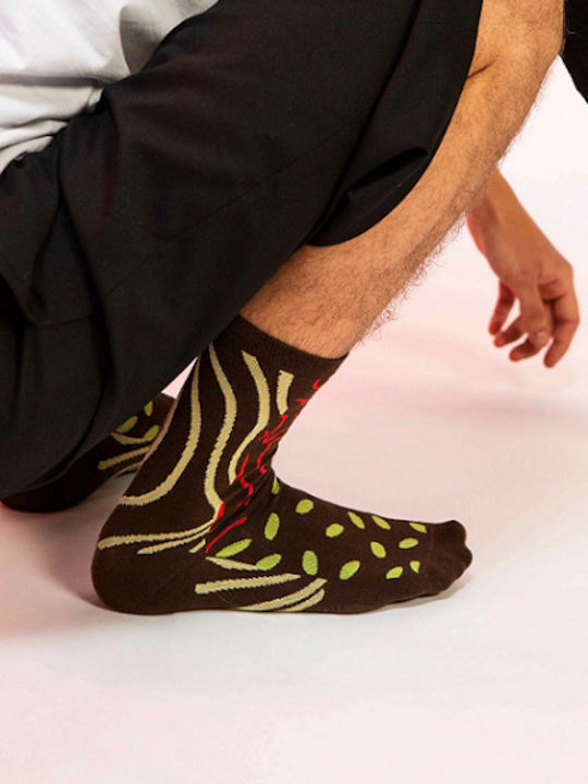 Eat My Socks Κάλτσες με Σχέδια Καφέ 2Pack Eat My Socks Κάλτσες με Σχέδια Καφέ 2Pack
