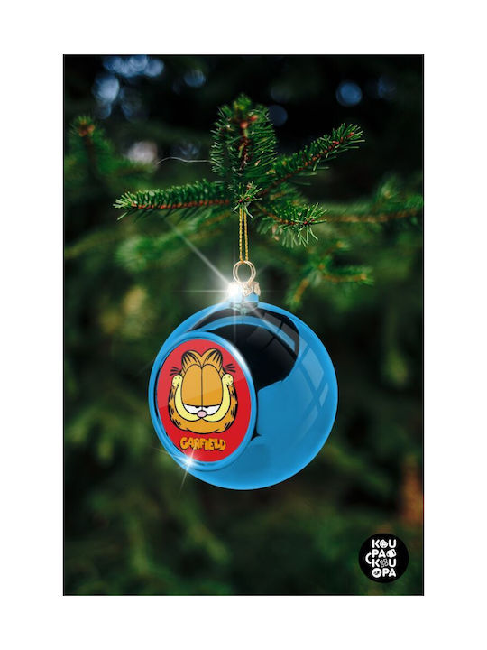 Christmas Ball Ornament Blue 8cm