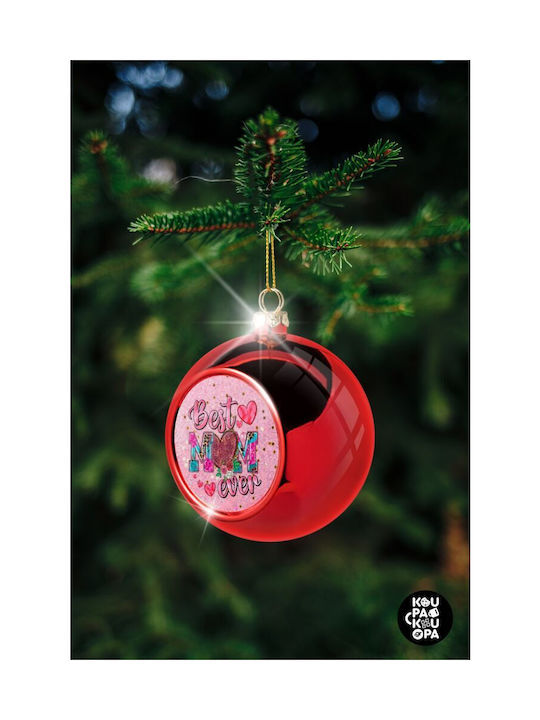 Christmas Ball Ornament Pink 8cm