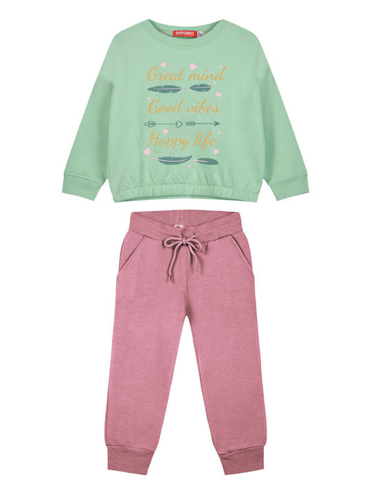 Energiers Kids Sweatpants Set Mint 2pcs