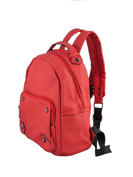 Dudlin Damen Tasche Rucksack Rot