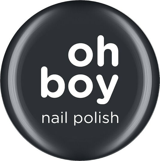 OhBoy Metallic Βερνίκι Νυχιών Σκούρο Γκρι Μεταλλικό