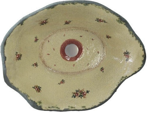Sanitec Red Flowers Επικαθήμενος Νιπτήρας Πορσελάνης 52x40.5x14cm Μπεζ Sanitec Red Flowers Επικαθήμενος Νιπτήρας Πορσελάνης 52x40.5x14cm Μπεζ