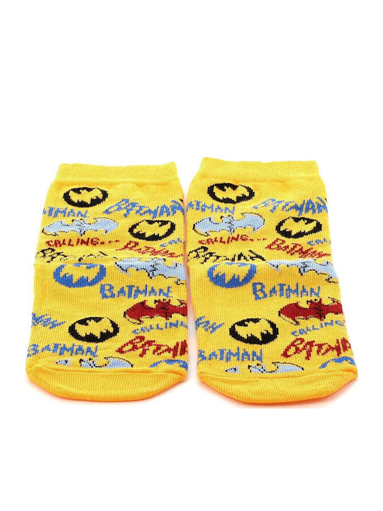 Disney Παιδικές Κάλτσες Batman Κίτρινες