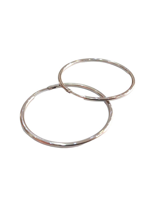 One Earrings Hoops made of Steel