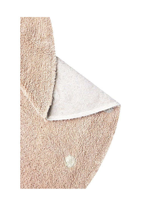 Lorena Canals Kinder Teppich Rosa Rund mit Durchmesser 140cm