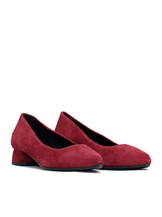 Anteos Leather Burgundy Low Heels