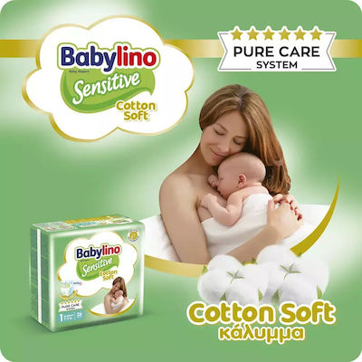 Babylino Sensitive Cotton Soft Πάνες με Αυτοκόλλητο No. 4+ για 10-15kg 138τμχ