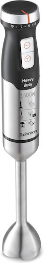 Rohnson Ръчен Блендер с Неръждаема Пръчка 1500W Черен