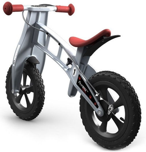 FirstBike Bicicletă de Echilibru pentru Copii Argintiu
