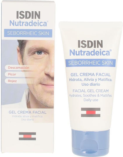 Isdin Nutradeica Facial Ανδρικό Κρέμα-Gel Προσώπου για Ενυδάτωση, Ατέλειες & Ακμή 50ml