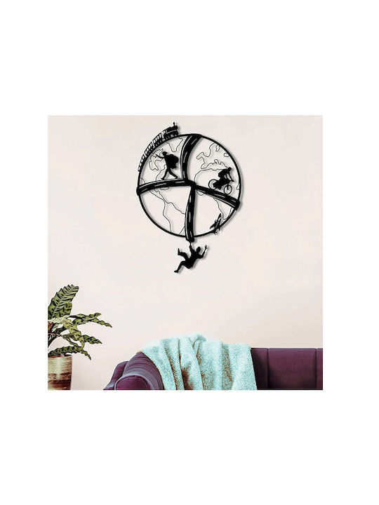 Shally Dogan Decorative Silhouette Black Made of Metal 57x40cm
