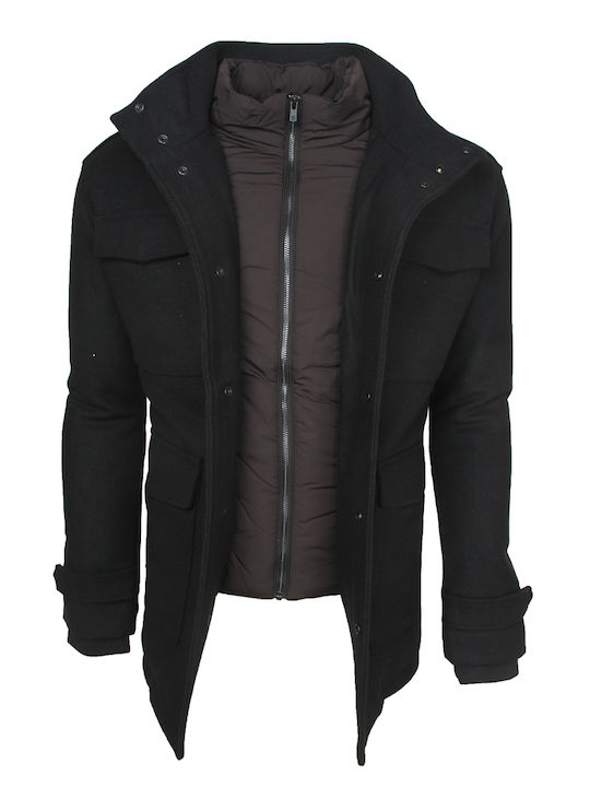 Jack & Jones Men's Winter Jacket Black